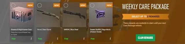 CSGO Drop System & Weekly Care Package