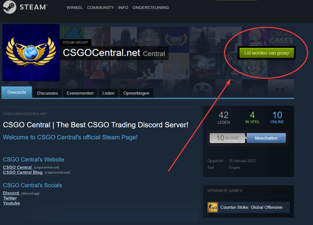 How to join Steam Groups - CSGO Central